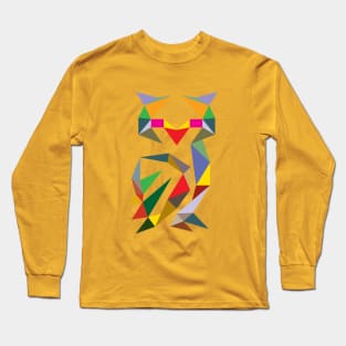 Geometric Owl Long Sleeve T-Shirt